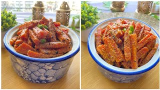 Gajar Ka Instant Achar  Instant And Tasty Gajar Achar Recipe  Instant Carrot Pickle [upl. by Uriia]