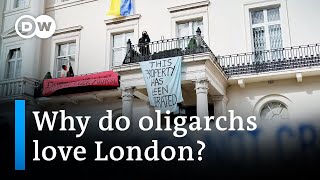 Squatters occupy Russian oligarchs London mansion  DW News [upl. by Ahsead]