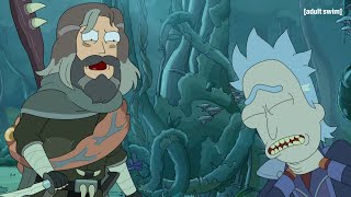 Cronenberged Dimension Jerry Meets Rick Prime  Rick and Morty  adult swim [upl. by Virg]