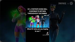 DC x FORTNITE SKINS WILL RETURN THROUGHOUT DECEMBER 🔥fortnite dccomics dcuniverse [upl. by Hseham]