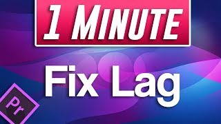 Premiere Pro CC  How to Fix Video Playback Lag While Editing Timeline [upl. by Desirea]