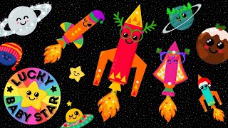 🚀 Rocket Babies First Christmas in Space Sensory Adventure 🎄 Lucky Baby Star’s 1st Xmas ✨ [upl. by Penny]