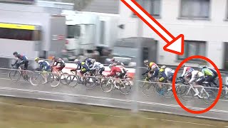 Mathieu van der Poels Ridiculous Start From Third Row In Dendermonde [upl. by Suhsoj248]