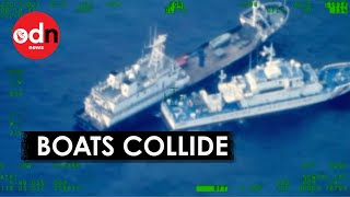 Coast Guard Ships COLLIDE in the South China Sea [upl. by Nirahs495]