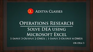 DEA3  DEA using MS Excel  Data Envelopment Analysis  Efficiency Frontier [upl. by Bryner]