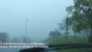 Heftiges Gewitter in Küssnacht am Rigi 31072016 [upl. by Heuser]