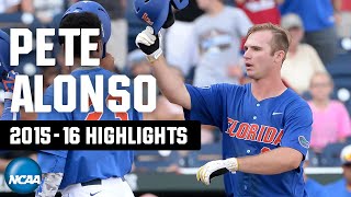 Pete Alonso Top highlights from CWS amp NCAA tournament [upl. by Amikan334]