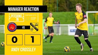 Sutton Common Rovers 01 Westfield  Andy Crossley PostMatch Reaction Friday 13th September 2024 [upl. by Engdahl]