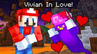 Is Vivian IN LOVE With Mario💜👻Minecraft Super Mario 288 [upl. by Sayette206]