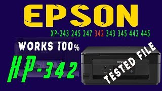 Epson XP243 245 247 342 343 345 442 445 Resetter XP342 Resetter Tested Work 100 [upl. by Anahsirk]