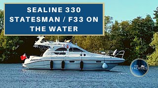 Sealine 330 Statesman  F33 on the water  The Yachties [upl. by Leelahk]