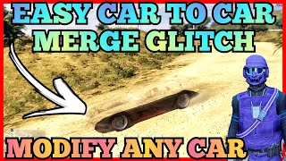 EASY FAST CAR TO CAR MERGE GLITCH NO JUMP GTA5 BENNYS F1S MERGE GLITCH GTA 5 🔥 [upl. by Larimer]