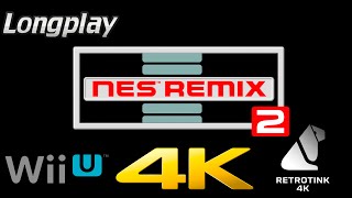 Nintendo Nes Remix 2 ▪ Wii U ▪ Longplay ▪ Retrotink 4K [upl. by Haidadej]