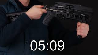 Steambow AR6 Stinger II Tactical Speed Test [upl. by Enidlarej583]