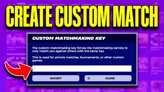 How to Create Custom Match in Fortnite 2024  How to Join Private Match in Fortnite [upl. by Aramoj]