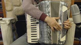 3119  Silver Super Stradella Piano Accordion LMMH 41 120 999 [upl. by Gelasius174]