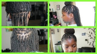 How To Interlock DreadsLocs And Styling My Daughter’s Locs [upl. by Airamana209]