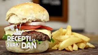 Domaći hamburger  video recept [upl. by Hennie520]