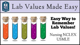 EASY TRICKS to Remember Lab Values Nursing NCLEX USMLE [upl. by Anastas843]