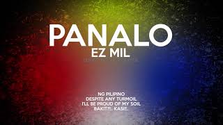 Ez Mil  Panalo Lyrics Video By 9Lives [upl. by Berton]