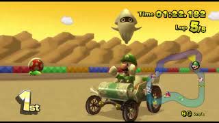 Mario Kart Wii Deluxe With Unrestricted Color Scheme Mod 344 Luigi With Yoshis Vehicles [upl. by Inahet]