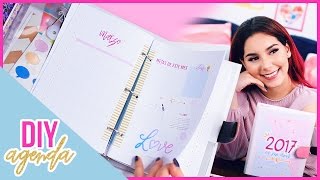 DIY AGENDA 2017 para imprimir gratis Haz tu propia agenda fácil y bonita ♥ Jimena Aguilar [upl. by Dorry762]