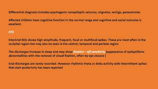 Neurology Quiz 64  Benign occipital epilepsies of childhood [upl. by Nylirehs646]