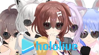 MMD Hololive Dancing to Specialist ft Korone Okayu Pekora Fubuki Matsuri 60FPS [upl. by Adnarem]