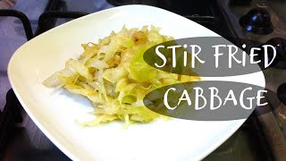 Recipe How To Make Stir Fried Cabbage  CWF [upl. by Gavini]