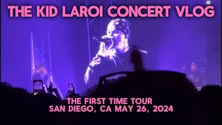 The Kid Laroi The First Time Tour with Glaive amp Chase Shakur concert vlog  San Diego May 26 2024 [upl. by Adnaugal]