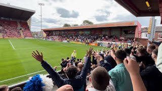 Chesterfield Fans Away at Crewe Alexandra FC  Will Grigg amp Tom Naylor’s Goals 17082024 [upl. by Parsifal]