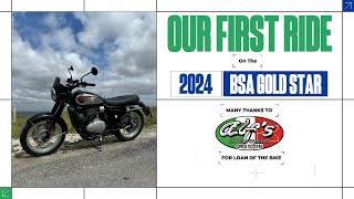 Our first ride on the  BSA Gold Star in 2024 [upl. by Proulx339]