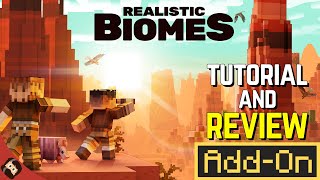 Realistic Biomes BEDROCK Can Do THIS  Minecraft Bedrock Marketplace Addon [upl. by Retsbew]