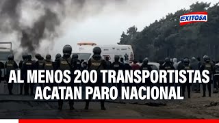 🔴🔵Huacho ¡Gran movilización Al menos 200 transportistas acatan paro ante temor por delincuencia [upl. by Nollad703]