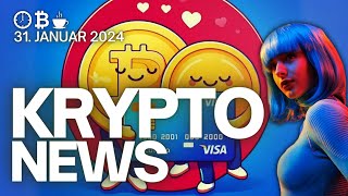 VISA integriert Bitcoin WELTWEIT  Wichtige PreisPrognosen LINK SOL MATIC KryptoNews HEUTE [upl. by Niras]