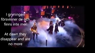 SarekÄlvorna Melodifestivalen 2004 ENGLISH TRANSLATION [upl. by Omrelliug]