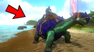 Como tamear un CARBONEMYS en ark Mobile CORRECTAMENTE paso a paso [upl. by Lehcnom639]