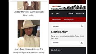 Maryjane Byarm Got Lipstick Alley Page Removed Because Of Vlog [upl. by Ahsiena]