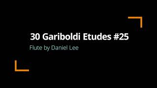 Study no 25 in g minor from 30 easy and progressive studies for flute by Gariboldi [upl. by Siddra]