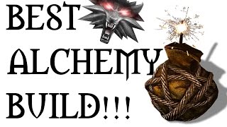 WITCHER 3  BEST ALCHEMY BUILD Bombs Potions and Oils [upl. by Adnilre306]