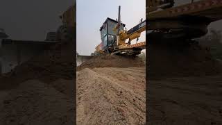 Caterpillar motor grader working video road grader cat grader equipment operator motorgrader [upl. by Suirtimid631]