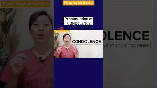 Pronunciation of Condolence shorts shortsfeed [upl. by Bollen]