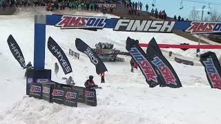 Snocross Round 16 Pro Highlights  Duluth MN Race 1 of 2 [upl. by Hinkle354]