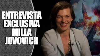 ENTREVISTA  Milla Jovovich fala sobre RESIDENT EVIL [upl. by Assiran56]