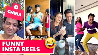 Riteish amp Genelia Deshmukhs FUNNY INSTAGRAM REELS Compilation😂😂 Funny Videos [upl. by Derrek847]