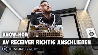 AV Receiver richtig anschließen  Erklärung einfach für Einsteiger [upl. by Britte963]