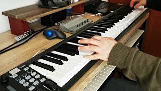 Testing key velocity and touch feeling iCON iKeyboard 8S ProDriver Novation Speedio  SoftWave Music [upl. by Arlie]