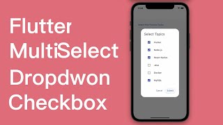 Flutter Multiselect Dropdown Checkbox [upl. by Lejna524]