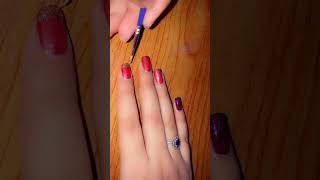 Holiday gift 🎁nails naildesigns naturalnails youtubeshorts [upl. by Utir346]