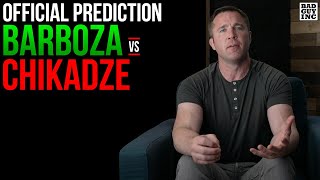 Official Prediction Giga Chikadze vs Edson Barboza [upl. by Rengia]